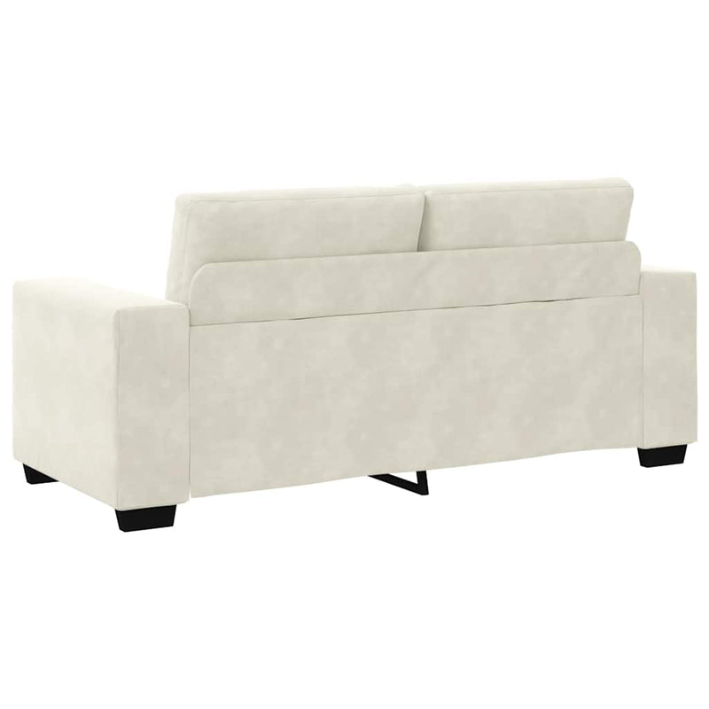 vidaXL krém bársony loveseat kanapé 140 cm