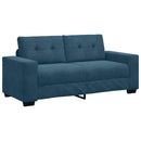vidaXL kék bársony loveseat kanapé 180x77x82 cm