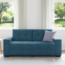 vidaXL kék bársony loveseat kanapé 180x77x82 cm