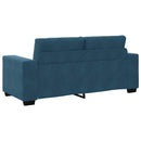 vidaXL kék bársony loveseat kanapé 180x77x82 cm