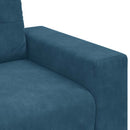 vidaXL kék bársony loveseat kanapé 180x77x82 cm