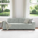 vidaXL 3 személyes világosszürke bársony kanapé 220 x 78 x 80 cm