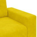 vidaXL 3-Fős kanapé Sárga 220 cm Bársony