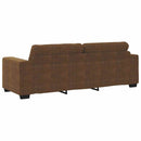 vidaXL 3-Fős kanapé Barna 220 cm Műsuede Bőr