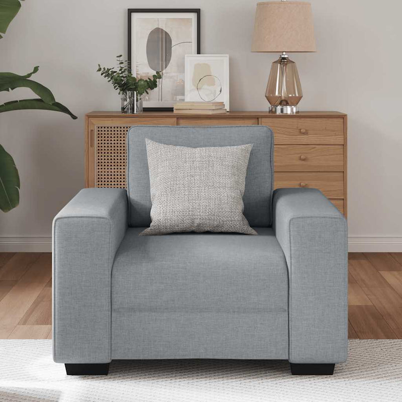 vidaXL világosszürke szövet kanapéfotel 60 cm