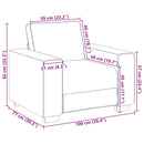 vidaXL sötétszürke szövet kanapéfotel 60 cm
