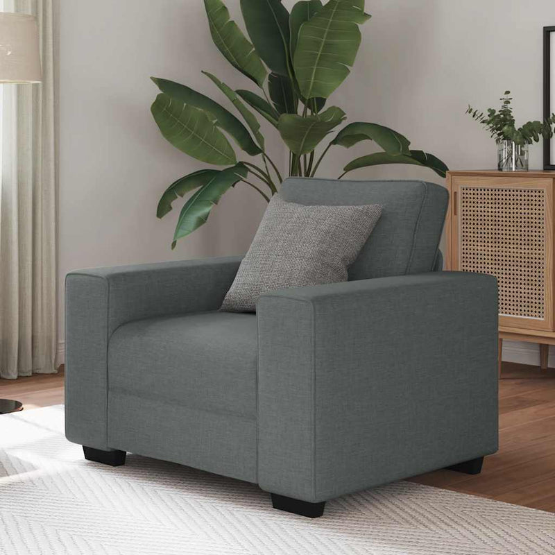 vidaXL sötétszürke szövet kanapéfotel 60 cm