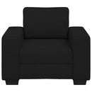 vidaXL fekete szövet kanapéfotel 60 cm
