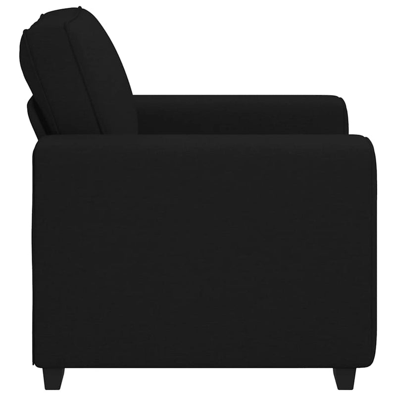 vidaXL fekete szövet kanapéfotel 60 cm