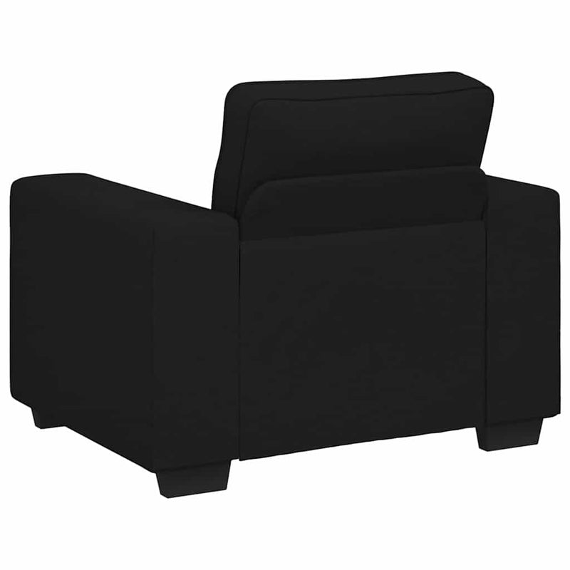 vidaXL fekete szövet kanapéfotel 60 cm