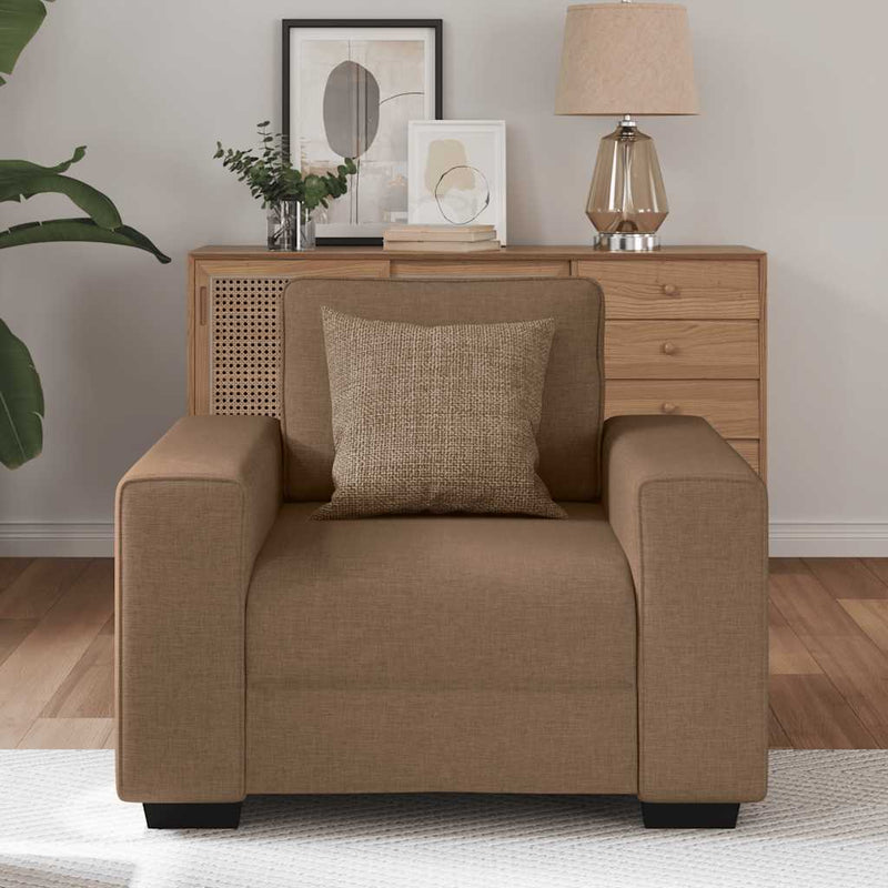 vidaXL barna szövet kanapéfotel 60 cm