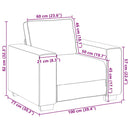 vidaXL sötétzöld szövet kanapészék 60 cm