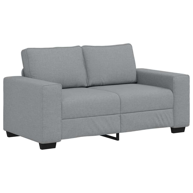 vidaXL kétszemélyes világosszürke szövetkanapé 120 cm