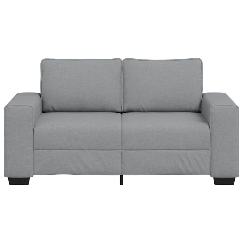 vidaXL kétszemélyes világosszürke szövetkanapé 120 cm
