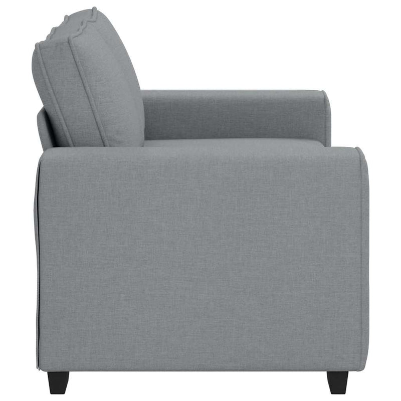 vidaXL kétszemélyes világosszürke szövetkanapé 120 cm