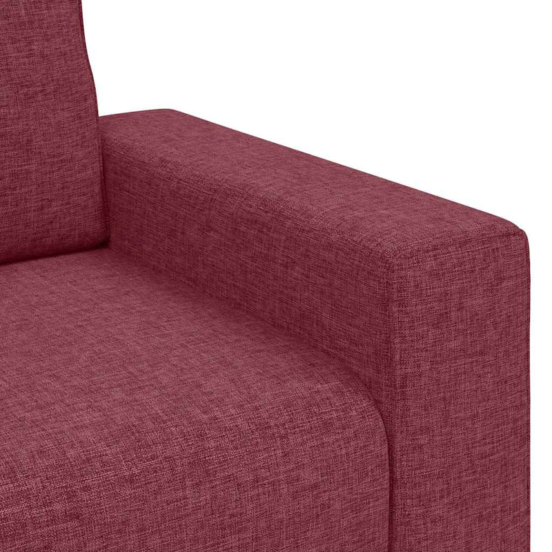 vidaXL kétszemélyes bordó szövet kanapé 120 cm