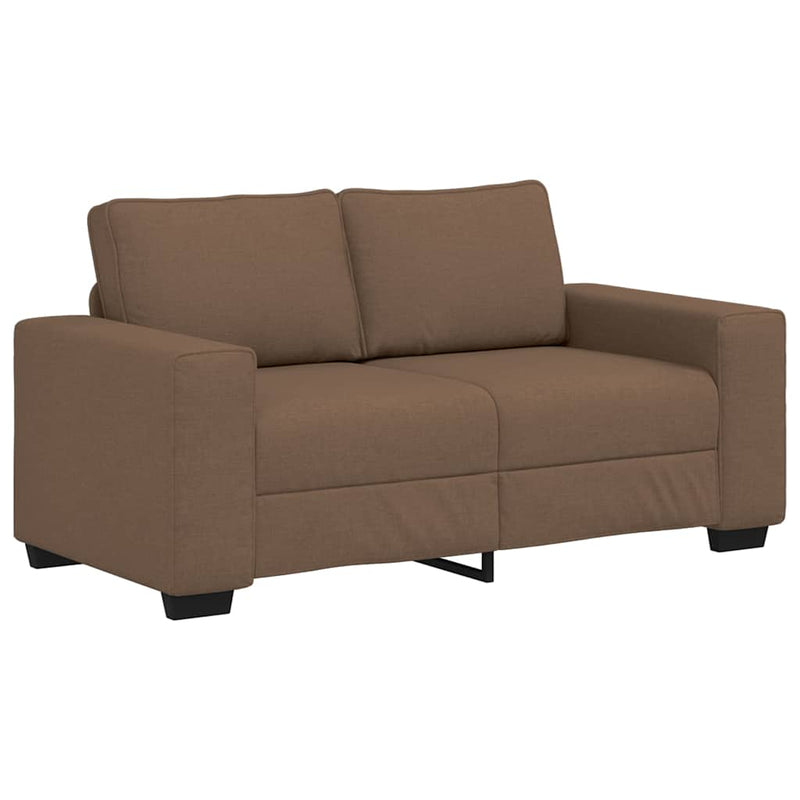 vidaXL kétszemélyes barna szövetkanapé 120 cm