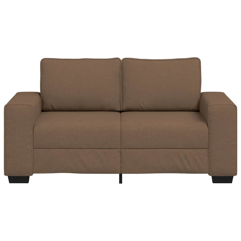 vidaXL kétszemélyes barna szövetkanapé 120 cm