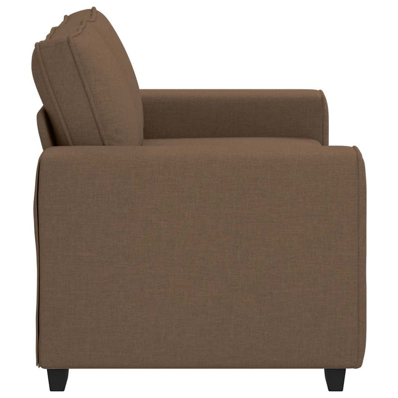 vidaXL kétszemélyes barna szövetkanapé 120 cm