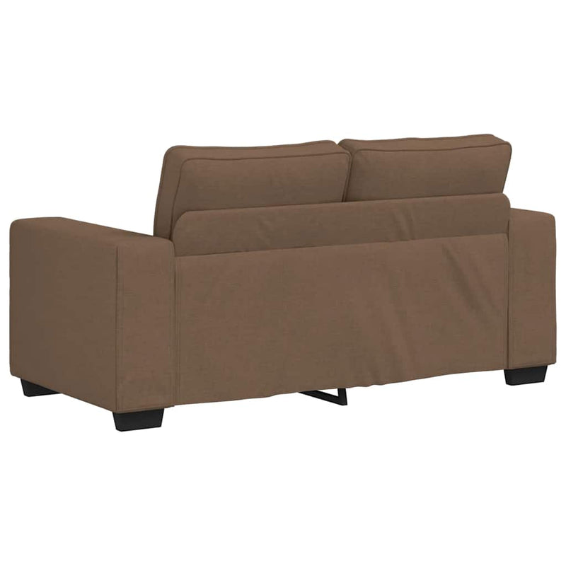vidaXL kétszemélyes barna szövetkanapé 120 cm