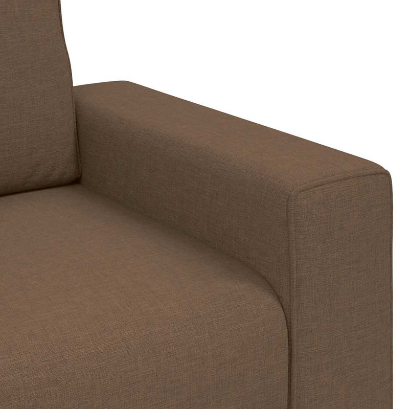 vidaXL kétszemélyes barna szövetkanapé 120 cm