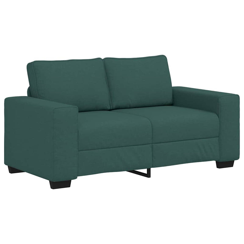 vidaXL kétszemélyes sötétzöld szövet kanapé 120 cm