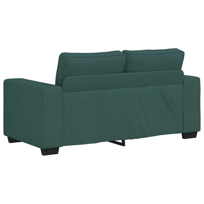 vidaXL kétszemélyes sötétzöld szövet kanapé 120 cm