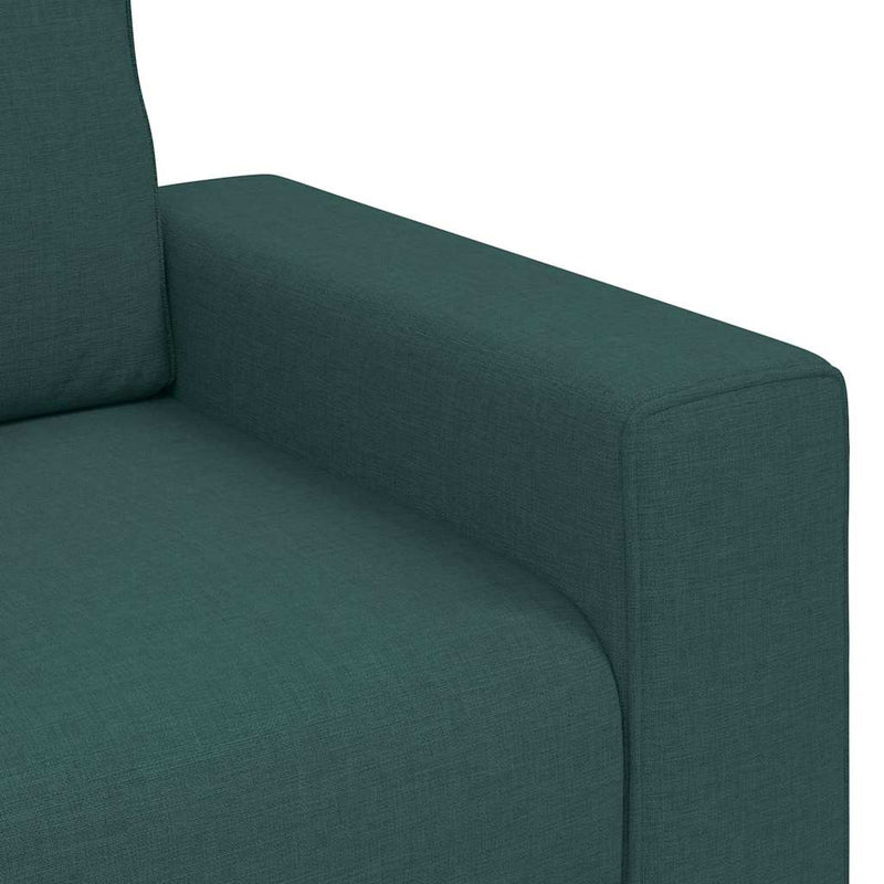 vidaXL kétszemélyes sötétzöld szövet kanapé 120 cm