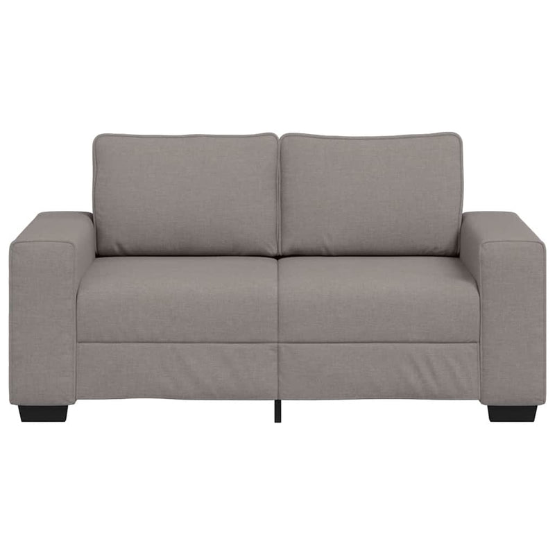 vidaXL kétszemélyes fekete szövetkanapé 120 cm