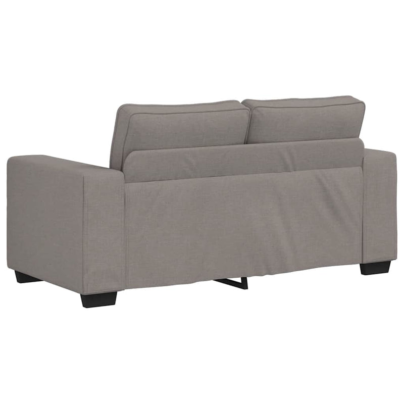 vidaXL kétszemélyes fekete szövetkanapé 120 cm