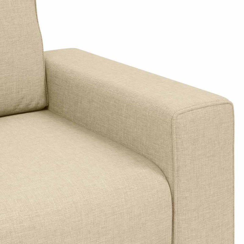 vidaXL kétszemélyes krémszínű szövetkanapé 120 cm