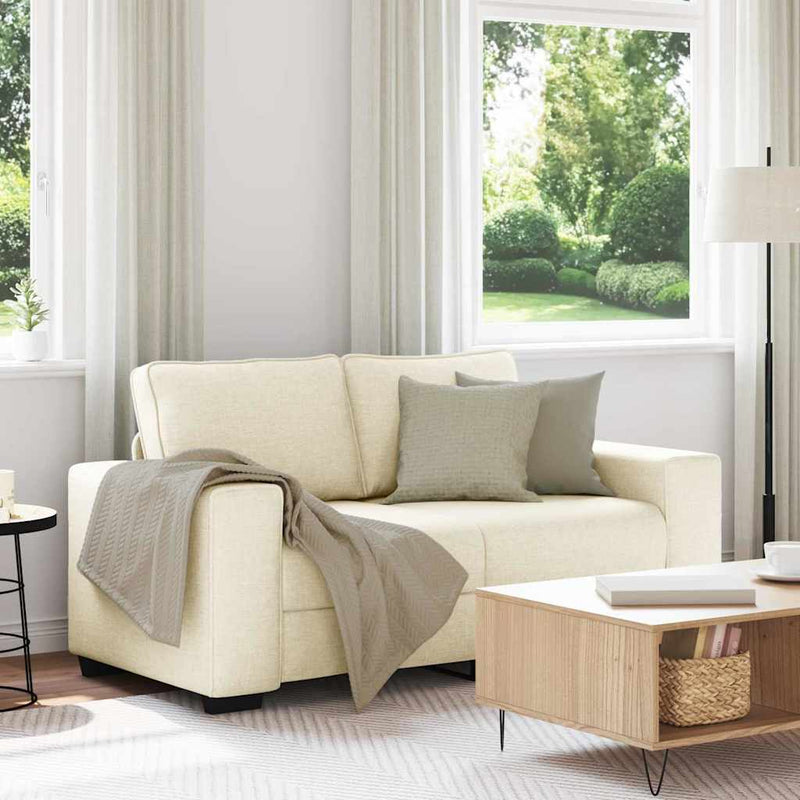 vidaXL | Kanapé | párnával párnával Bézs 160 x 77 x 82 cm Vászon