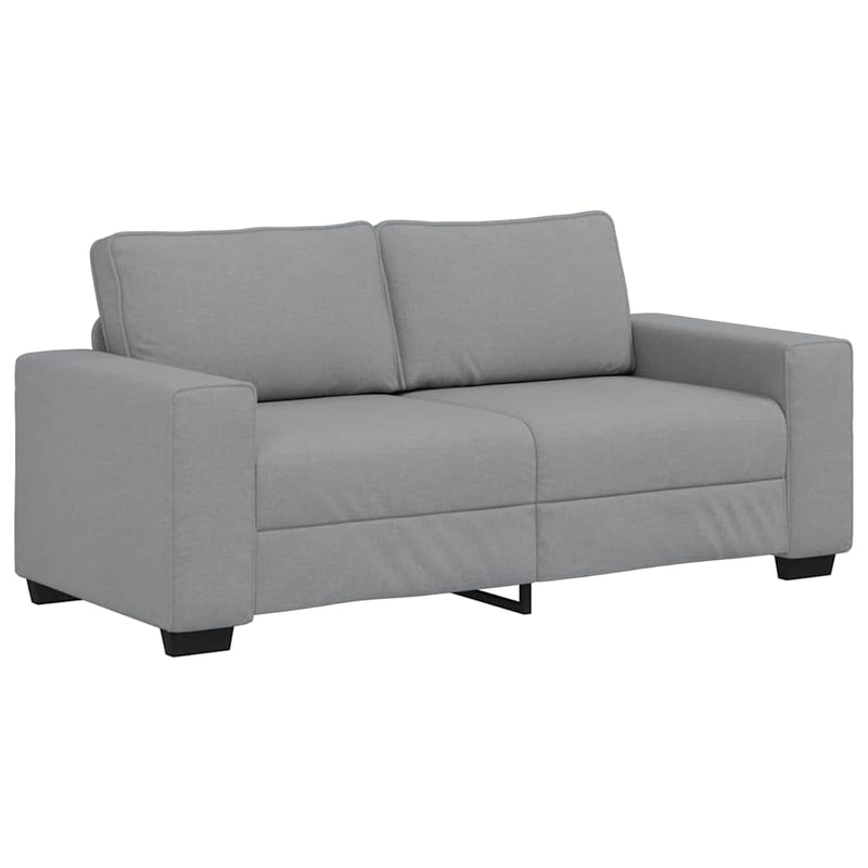 vidaXL kétszemélyes világosszürke szövetkanapé 140 cm