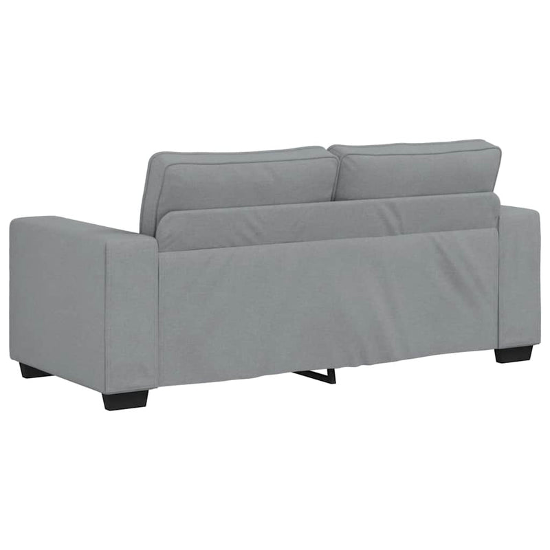 vidaXL kétszemélyes világosszürke szövetkanapé 140 cm