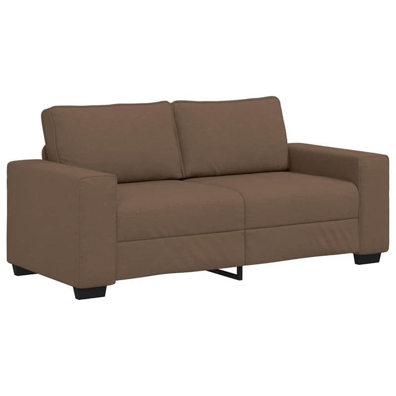 vidaXL kétszemélyes barna szövetkanapé 140 cm