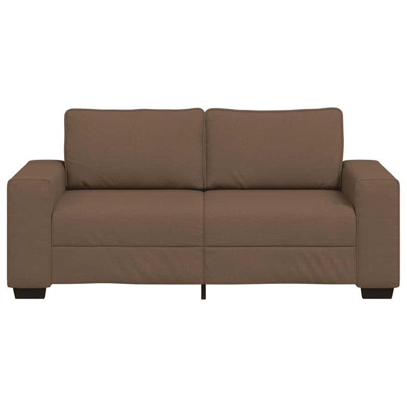 vidaXL kétszemélyes barna szövetkanapé 140 cm