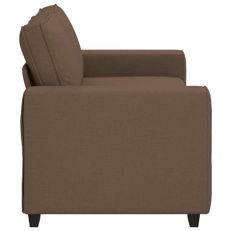 vidaXL kétszemélyes barna szövetkanapé 140 cm
