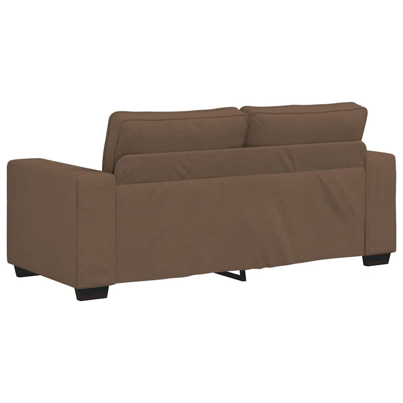 vidaXL kétszemélyes barna szövetkanapé 140 cm