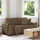 vidaXL kétszemélyes barna szövetkanapé 180x77x82 cm
