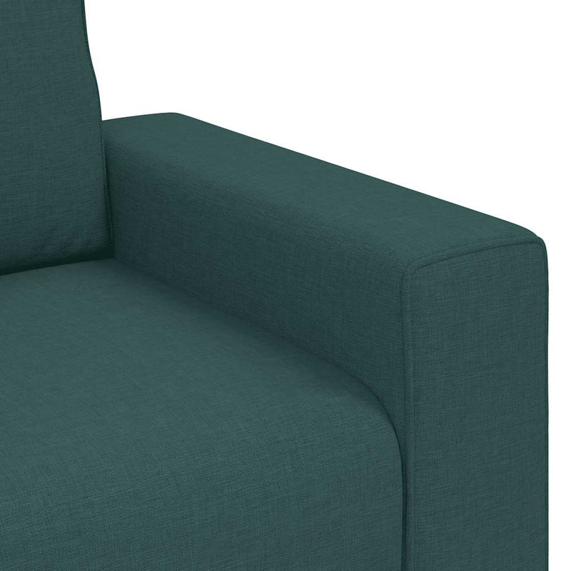 vidaXL kétszemélyes sötétzöld szövet kanapé 140 cm