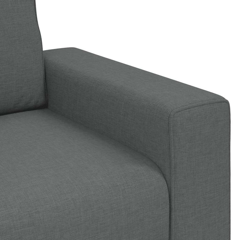 vidaXL 3 személyes sötétszürke szövet kanapé 180 cm