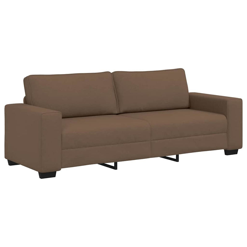 vidaXL 3 személyes barna szövetkanapé 180 cm