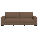 vidaXL 3 személyes barna szövetkanapé 180 cm
