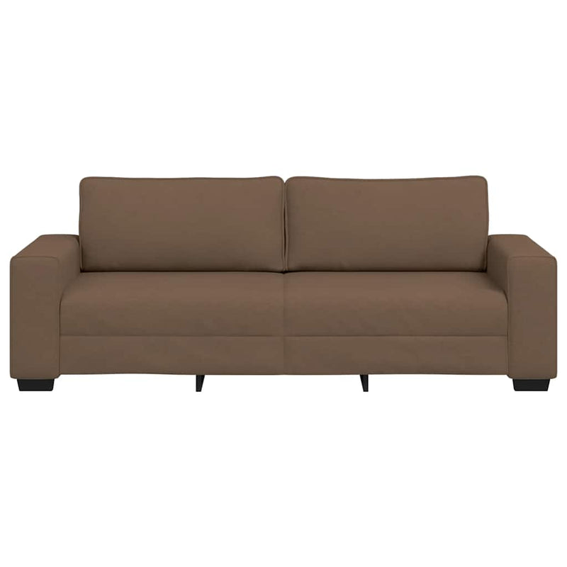 vidaXL 3 személyes barna szövetkanapé 180 cm