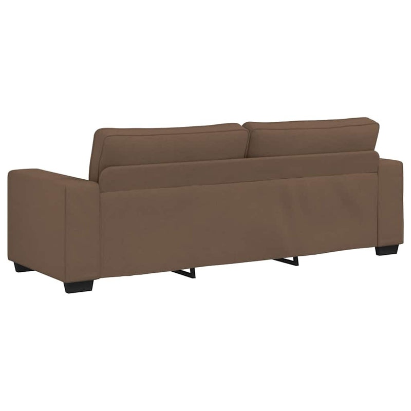 vidaXL 3 személyes barna szövetkanapé 180 cm