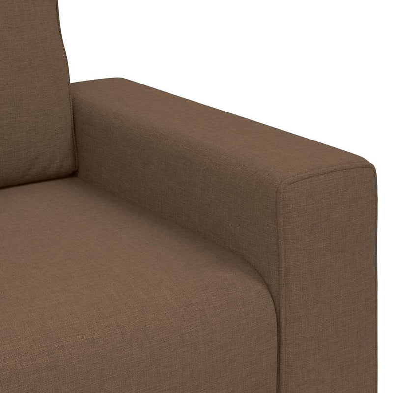 vidaXL 3 személyes barna szövetkanapé 180 cm
