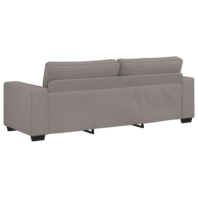 vidaXL 3 személyes fekete szövetkanapé 180 cm
