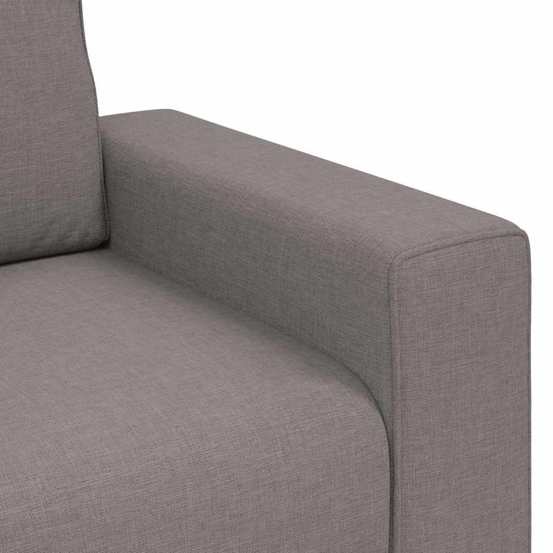 vidaXL 3 személyes fekete szövetkanapé 180 cm