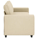 vidaXL 3 személyes krémszínű szövet kanapé 180 cm