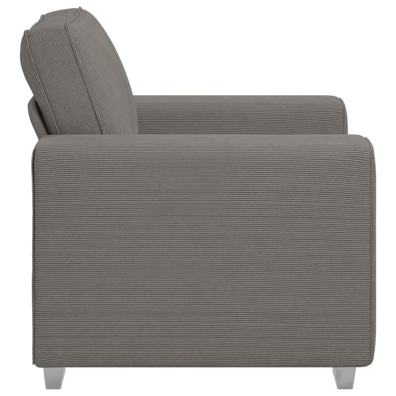 vidaXL világosszürke kordbársony szövet kanapéfotel 60 cm